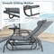 Costway 2PCS Patio Chaise Lounge Glider Recliner Chair Adjustable Sturdy Frame Outdoor